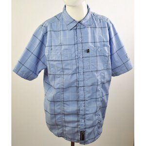 Ducks Unlimited Canada Men M Buttons Up Collared Plaids Checks Shirt